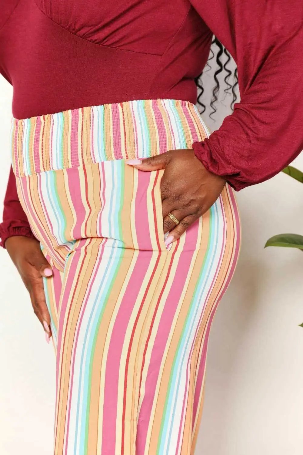 Chic striped pants with pockets - Love Salve
